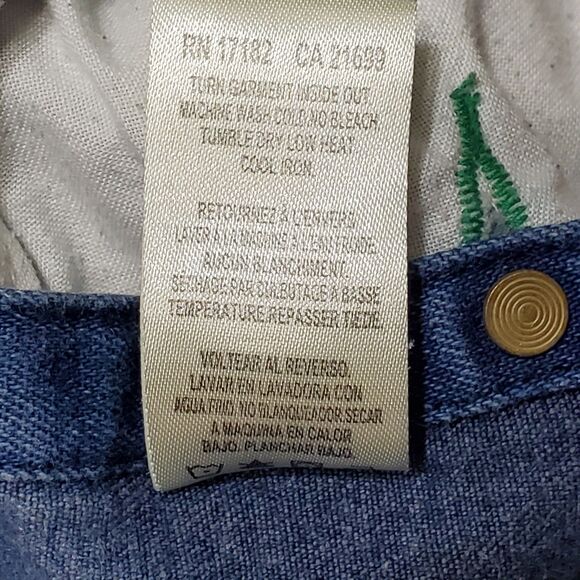 Liberty Overalls Sz 42/28 Men Carpenter Medium Wash Front Pocket  Workwear - Picture 6 of 13